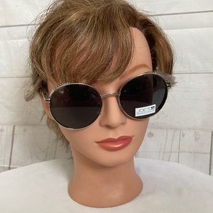 Joe’s Silver Tinted Lens Maximum UV Protection Sunglasses With Bling New